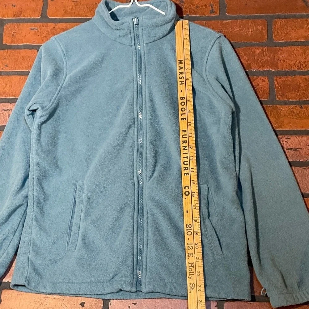 Mountain‎ Warehouse Kids L Cyan Outdoor Adventure Hooded Fleece Jacket